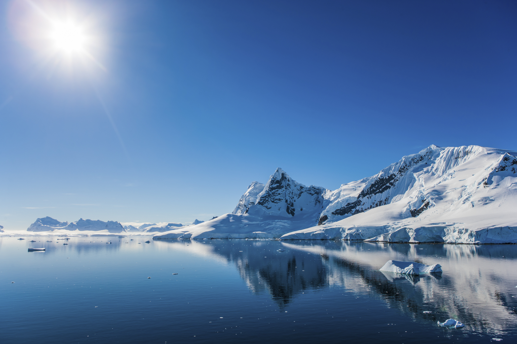 Antarctica is home to the world's grandest icebergs.